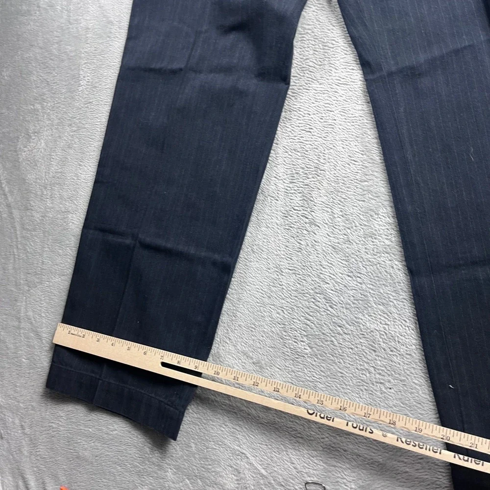 Banana Republic‎ Mens Relaxed Fit Pinstripe Chino Pants Navy Blue 33x30 NEW